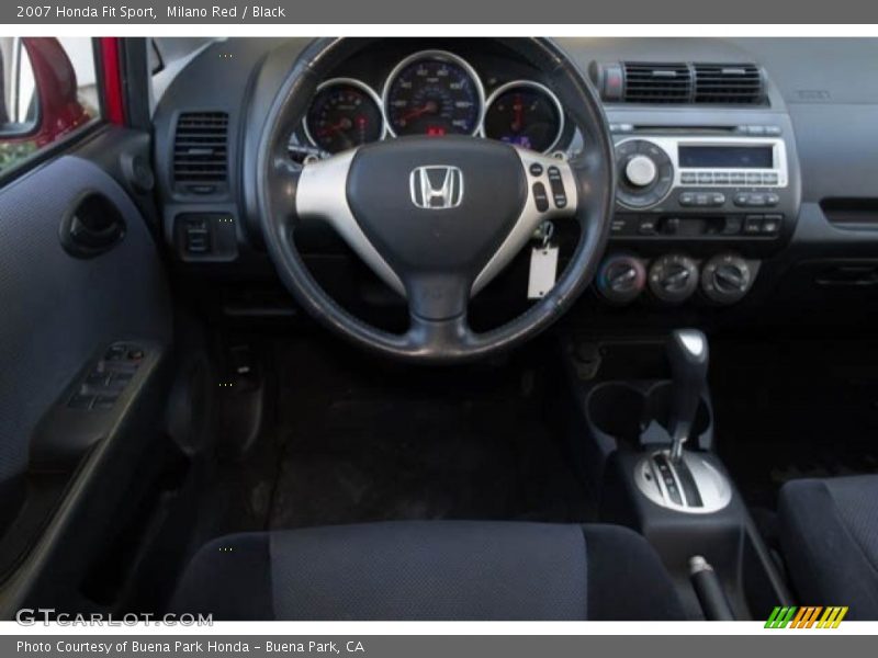 Milano Red / Black 2007 Honda Fit Sport