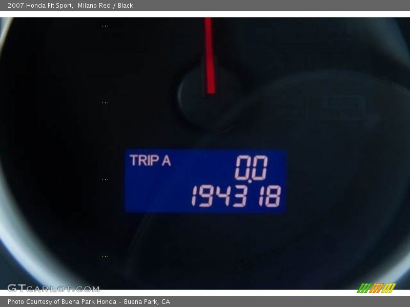 Milano Red / Black 2007 Honda Fit Sport