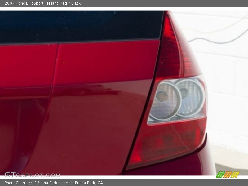 Milano Red / Black 2007 Honda Fit Sport