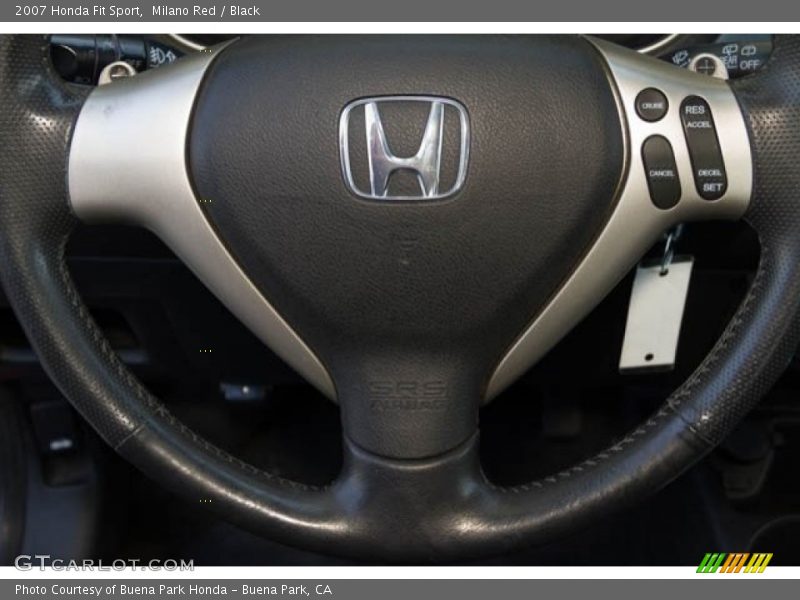 Milano Red / Black 2007 Honda Fit Sport