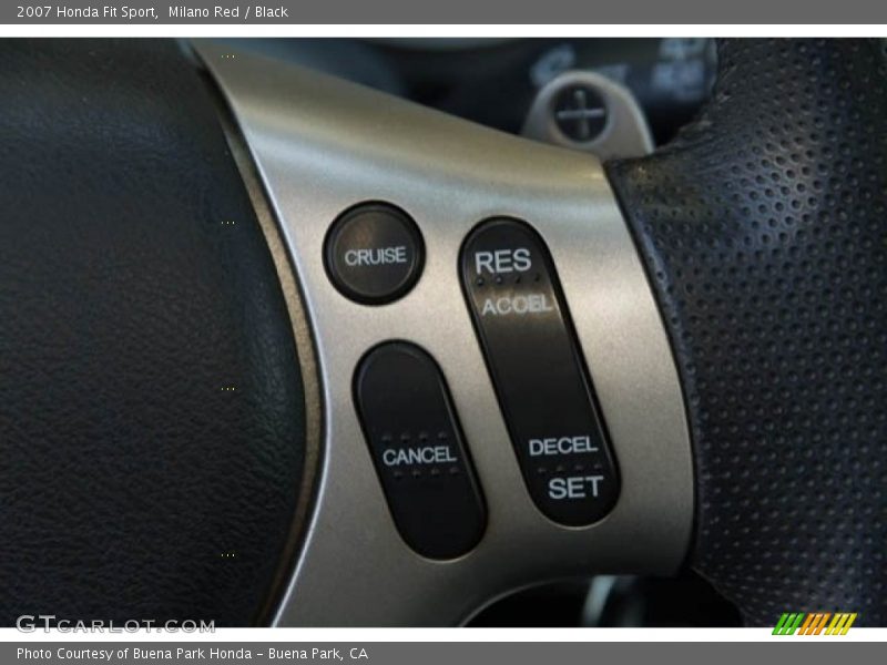 Milano Red / Black 2007 Honda Fit Sport