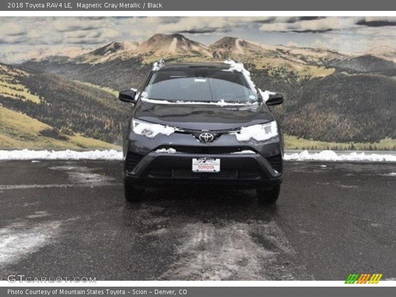 Magnetic Gray Metallic / Black 2018 Toyota RAV4 LE