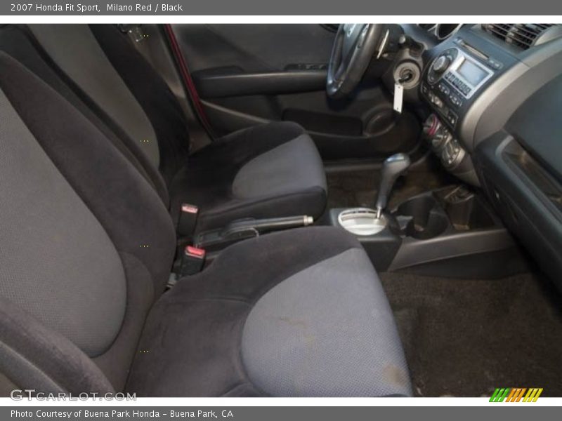 Milano Red / Black 2007 Honda Fit Sport