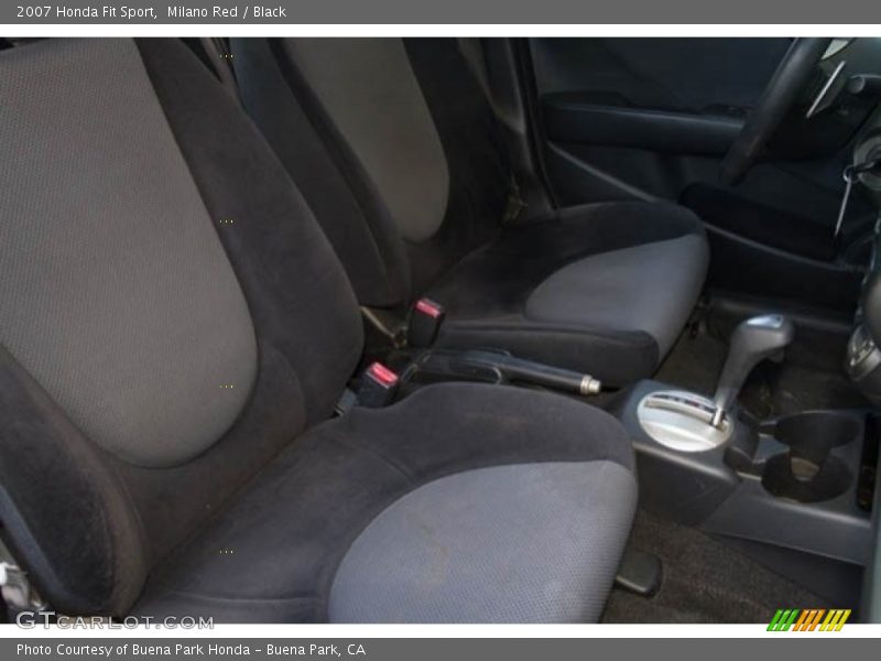Milano Red / Black 2007 Honda Fit Sport
