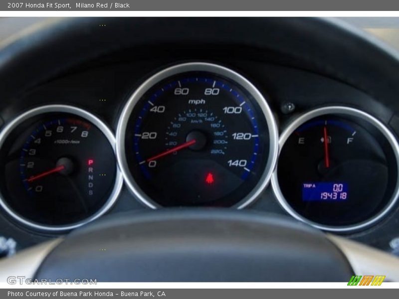 Milano Red / Black 2007 Honda Fit Sport
