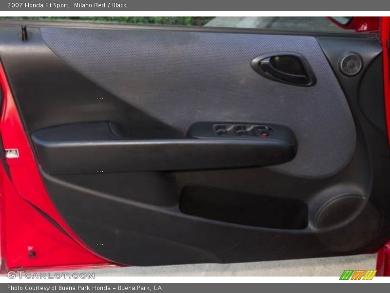 Milano Red / Black 2007 Honda Fit Sport