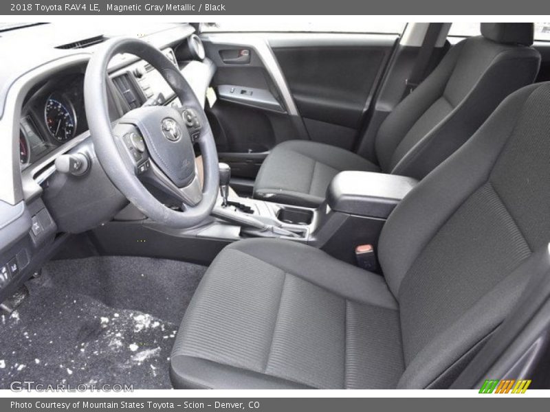 Magnetic Gray Metallic / Black 2018 Toyota RAV4 LE