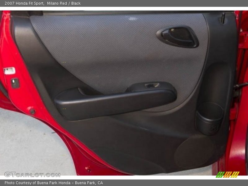 Milano Red / Black 2007 Honda Fit Sport