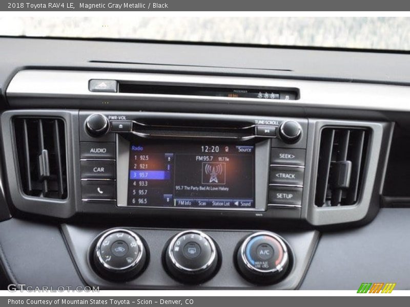 Magnetic Gray Metallic / Black 2018 Toyota RAV4 LE
