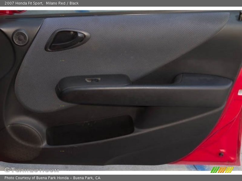 Milano Red / Black 2007 Honda Fit Sport