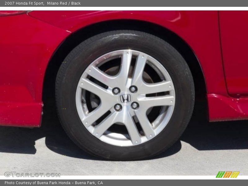 Milano Red / Black 2007 Honda Fit Sport