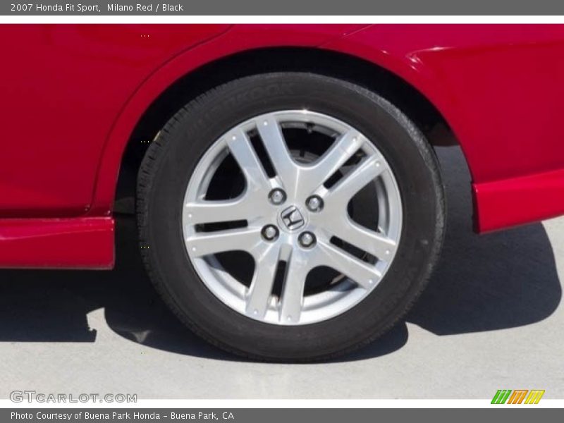 Milano Red / Black 2007 Honda Fit Sport