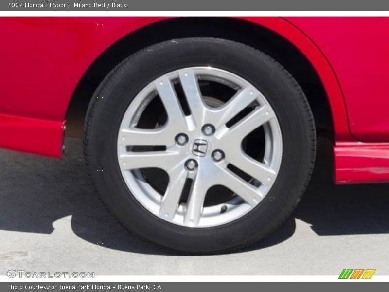 Milano Red / Black 2007 Honda Fit Sport