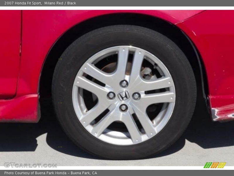 Milano Red / Black 2007 Honda Fit Sport