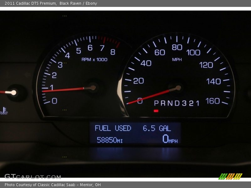 Black Raven / Ebony 2011 Cadillac DTS Premium