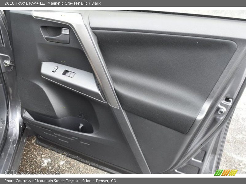 Magnetic Gray Metallic / Black 2018 Toyota RAV4 LE