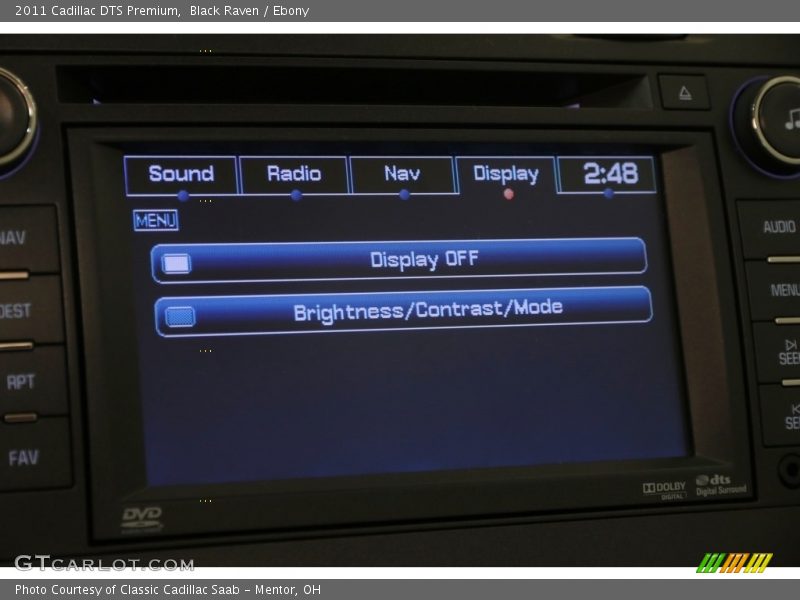 Black Raven / Ebony 2011 Cadillac DTS Premium