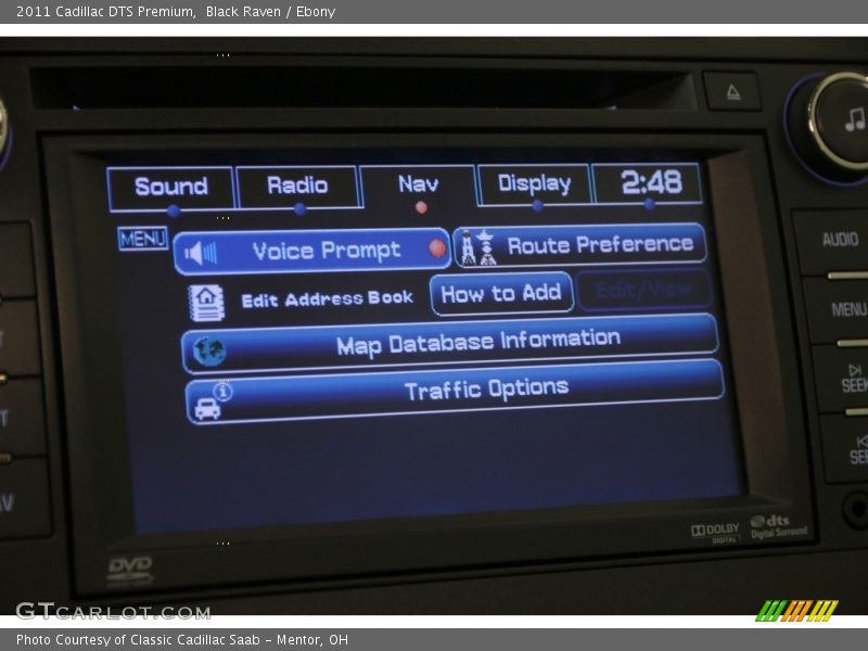 Black Raven / Ebony 2011 Cadillac DTS Premium