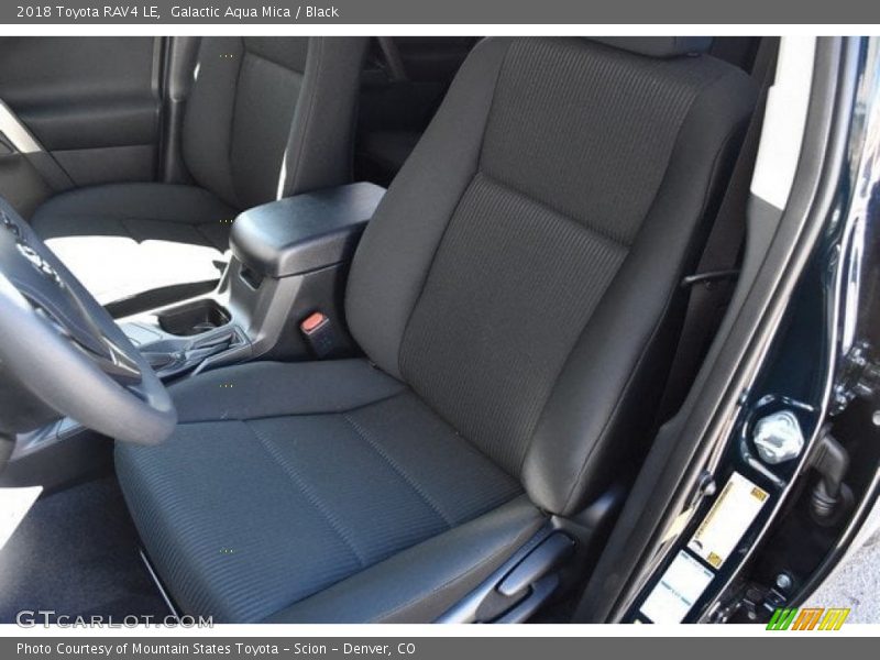 Galactic Aqua Mica / Black 2018 Toyota RAV4 LE