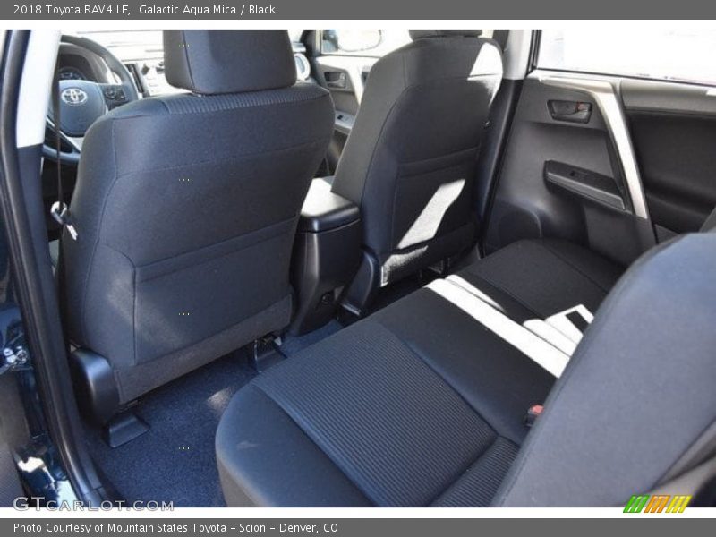 Galactic Aqua Mica / Black 2018 Toyota RAV4 LE