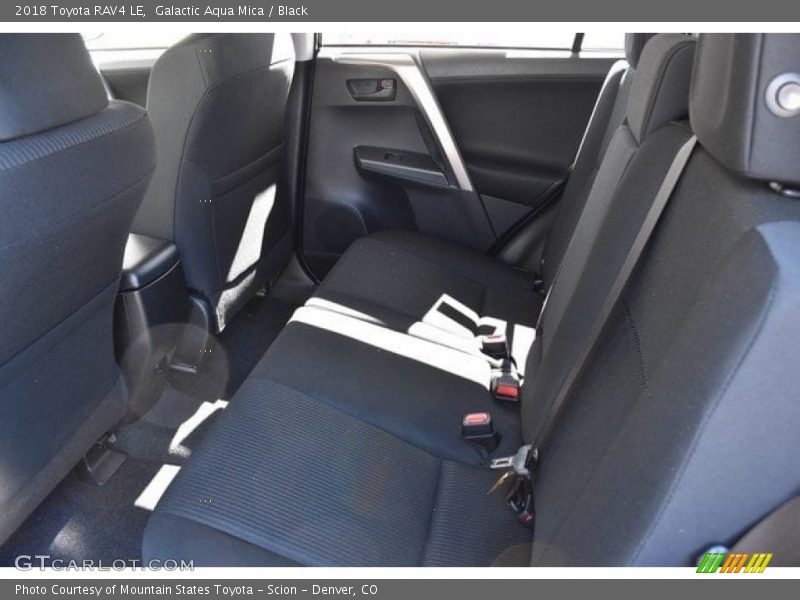 Galactic Aqua Mica / Black 2018 Toyota RAV4 LE