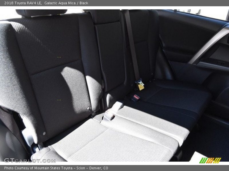 Galactic Aqua Mica / Black 2018 Toyota RAV4 LE