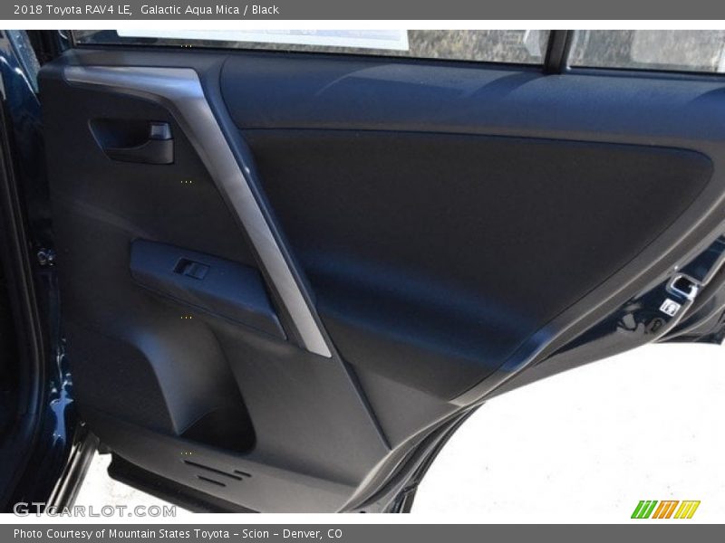 Galactic Aqua Mica / Black 2018 Toyota RAV4 LE