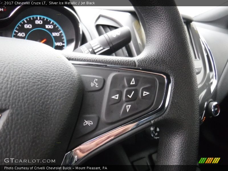 Silver Ice Metallic / Jet Black 2017 Chevrolet Cruze LT