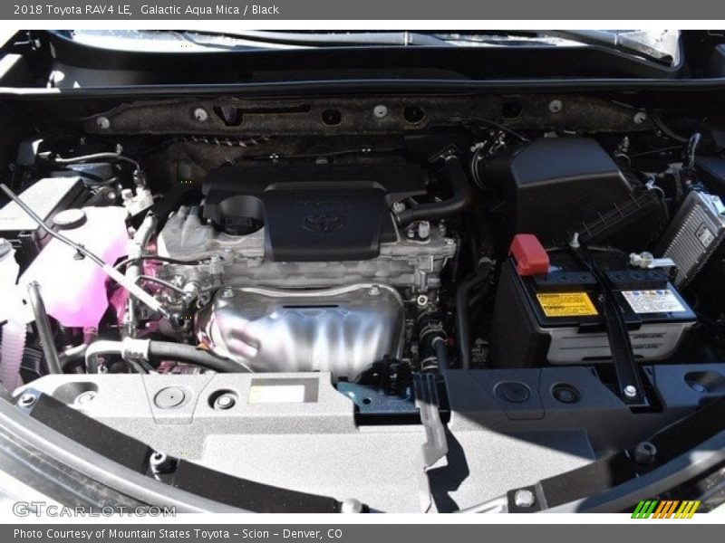 Galactic Aqua Mica / Black 2018 Toyota RAV4 LE