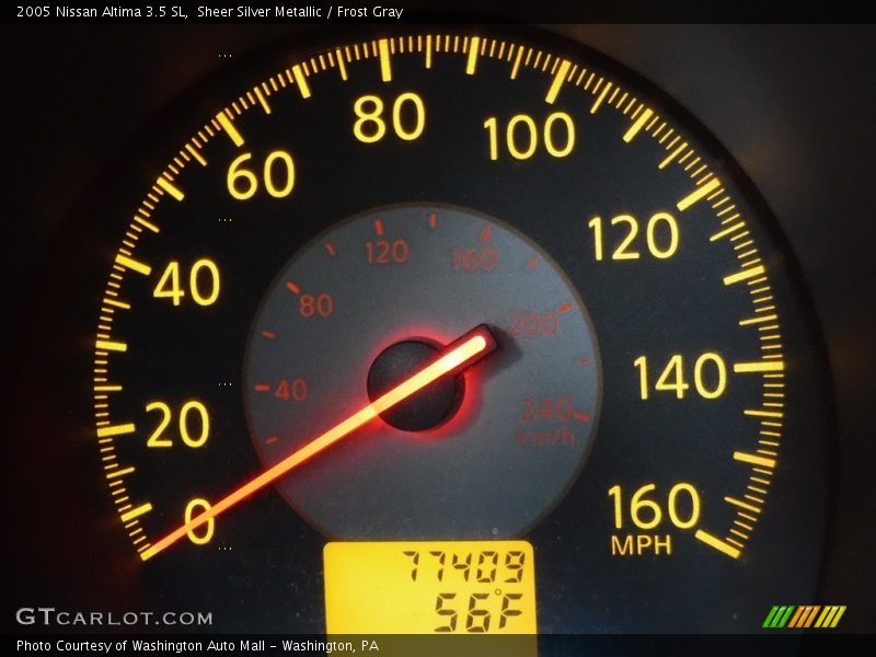 Sheer Silver Metallic / Frost Gray 2005 Nissan Altima 3.5 SL