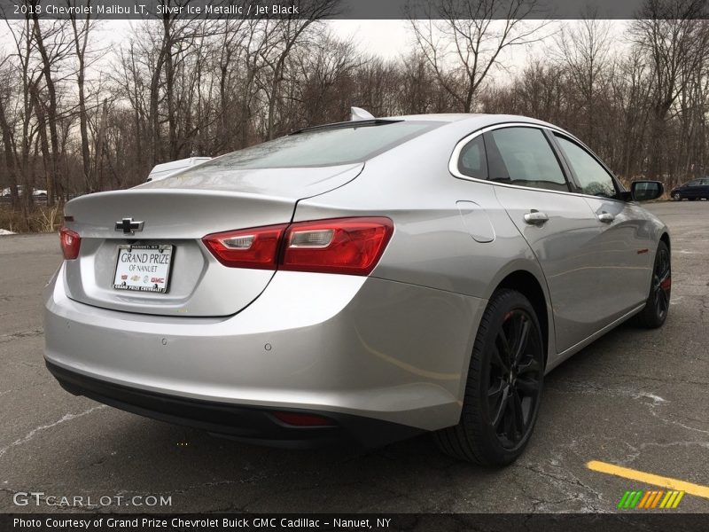 Silver Ice Metallic / Jet Black 2018 Chevrolet Malibu LT