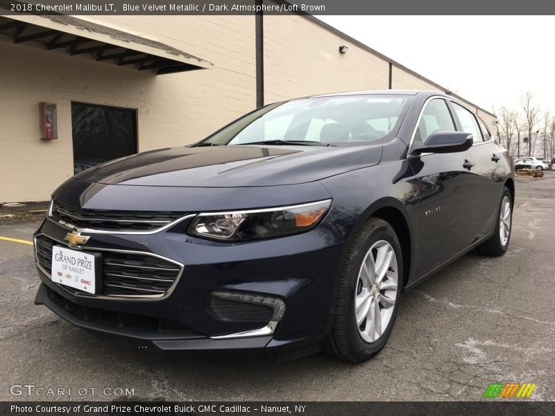 Blue Velvet Metallic / Dark Atmosphere/Loft Brown 2018 Chevrolet Malibu LT