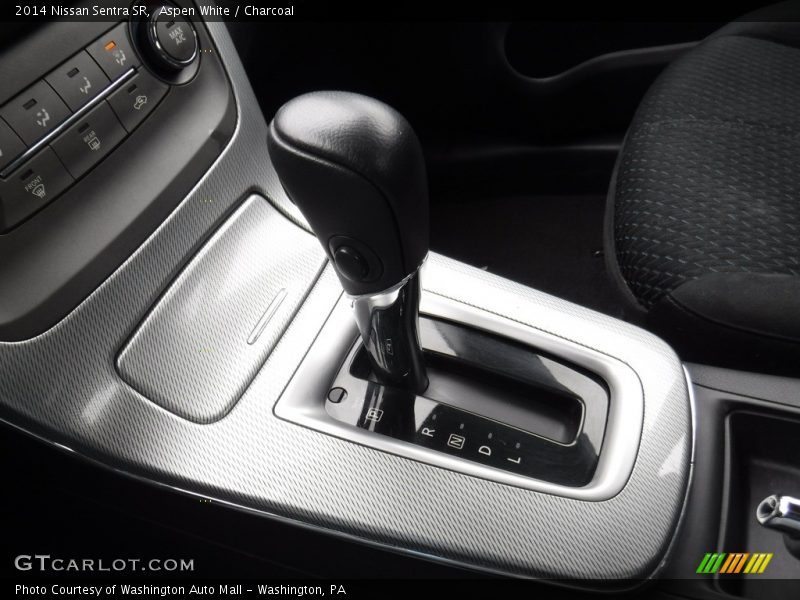 Aspen White / Charcoal 2014 Nissan Sentra SR