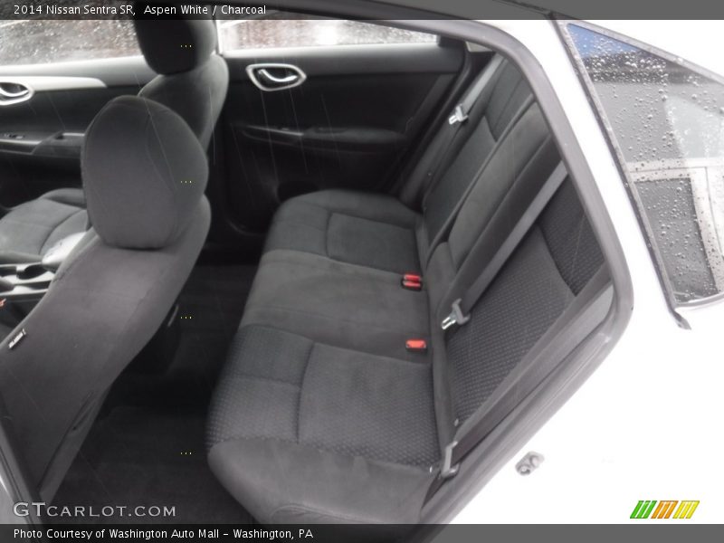 Aspen White / Charcoal 2014 Nissan Sentra SR