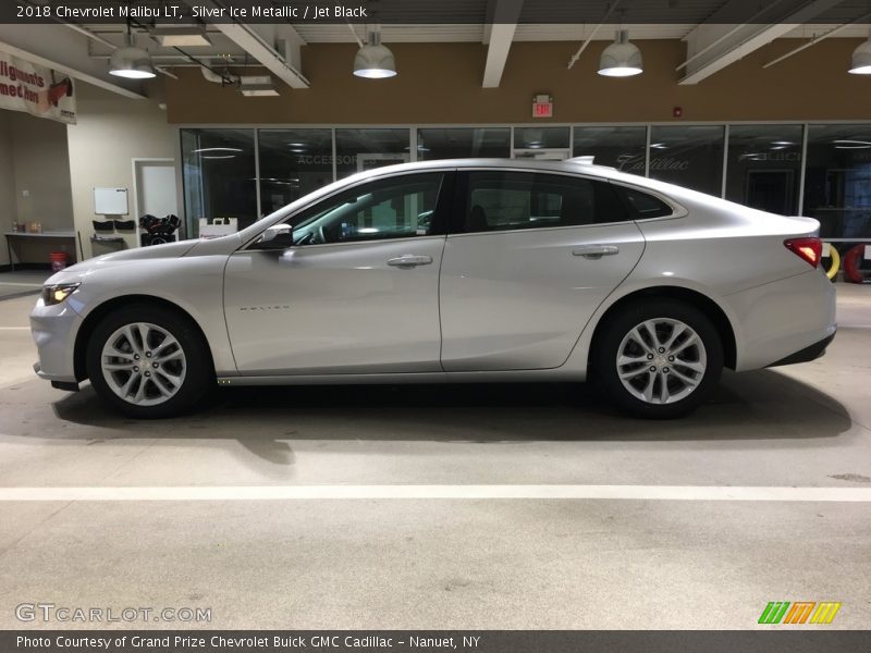 Silver Ice Metallic / Jet Black 2018 Chevrolet Malibu LT