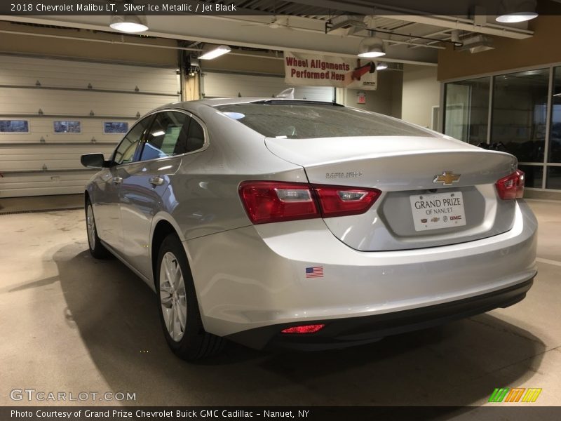 Silver Ice Metallic / Jet Black 2018 Chevrolet Malibu LT