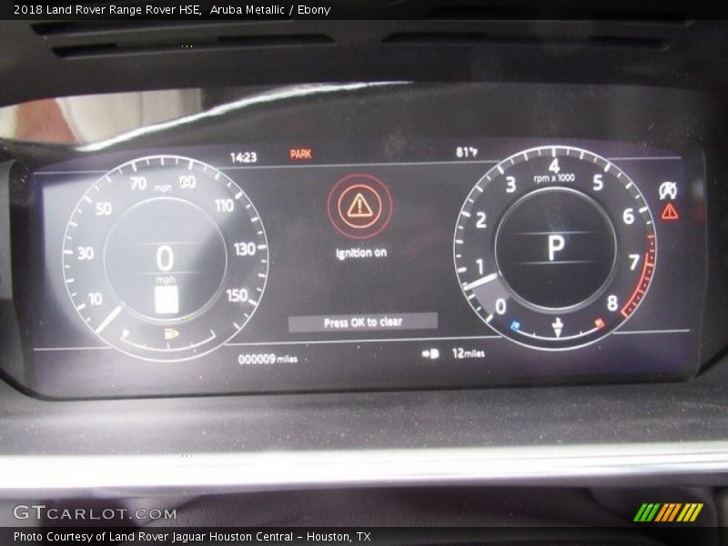 Aruba Metallic / Ebony 2018 Land Rover Range Rover HSE