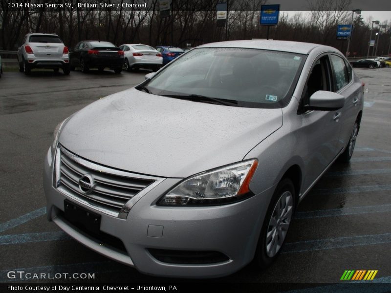 Brilliant Silver / Charcoal 2014 Nissan Sentra SV