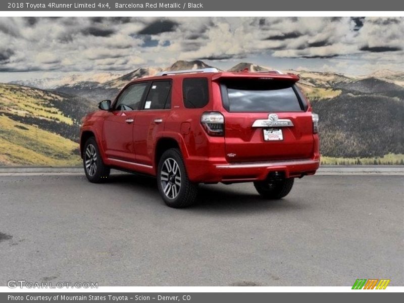 Barcelona Red Metallic / Black 2018 Toyota 4Runner Limited 4x4