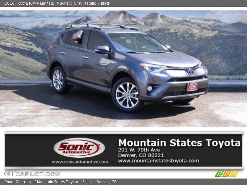 Magnetic Gray Metallic / Black 2016 Toyota RAV4 Limited