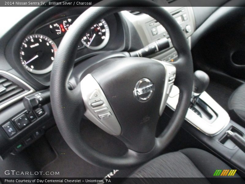 Brilliant Silver / Charcoal 2014 Nissan Sentra SV