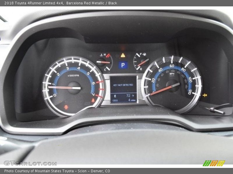 Barcelona Red Metallic / Black 2018 Toyota 4Runner Limited 4x4