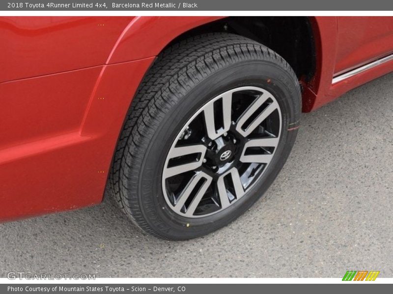 Barcelona Red Metallic / Black 2018 Toyota 4Runner Limited 4x4