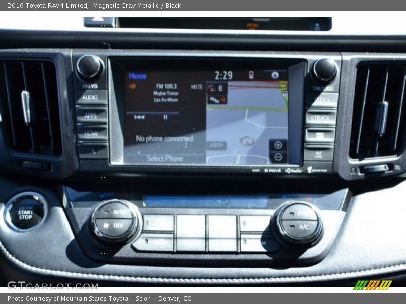 Magnetic Gray Metallic / Black 2016 Toyota RAV4 Limited