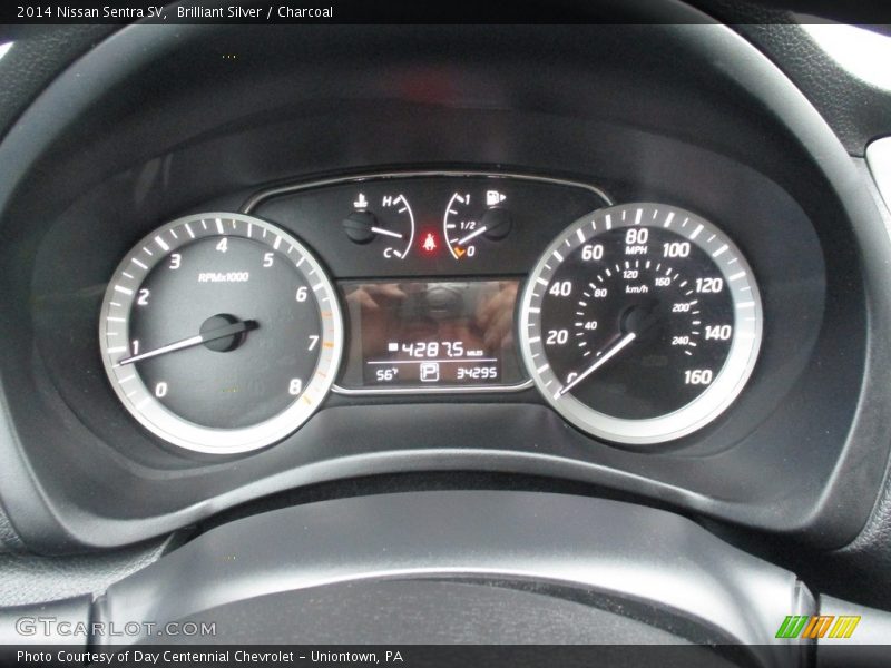 Brilliant Silver / Charcoal 2014 Nissan Sentra SV