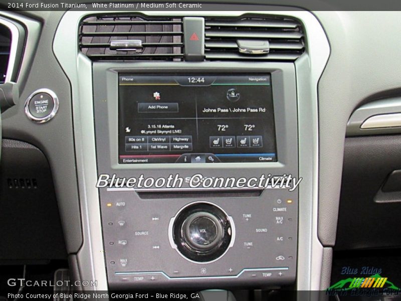 White Platinum / Medium Soft Ceramic 2014 Ford Fusion Titanium
