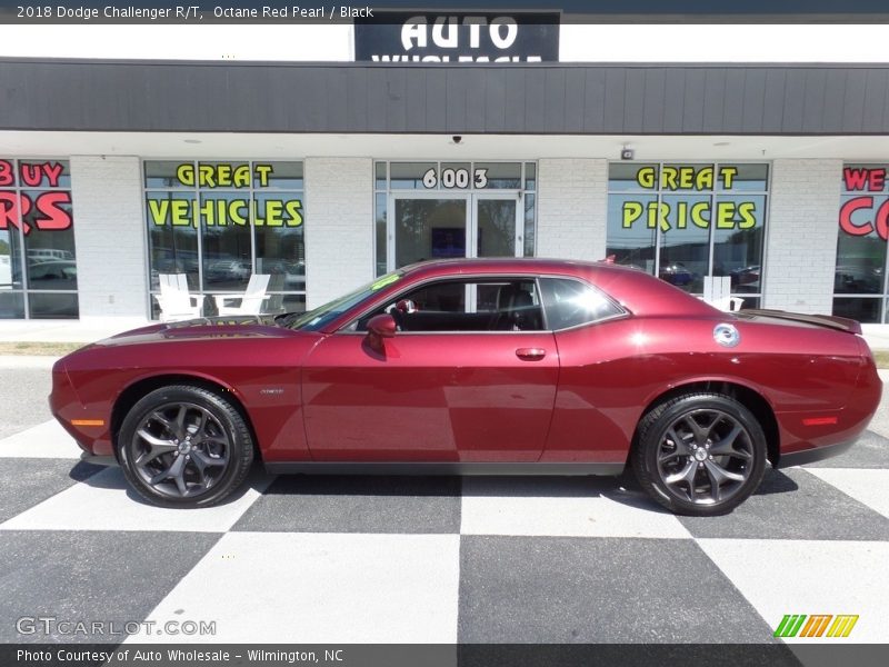 Octane Red Pearl / Black 2018 Dodge Challenger R/T