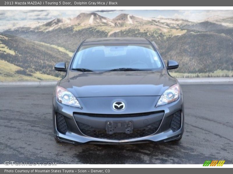 Dolphin Gray Mica / Black 2013 Mazda MAZDA3 i Touring 5 Door