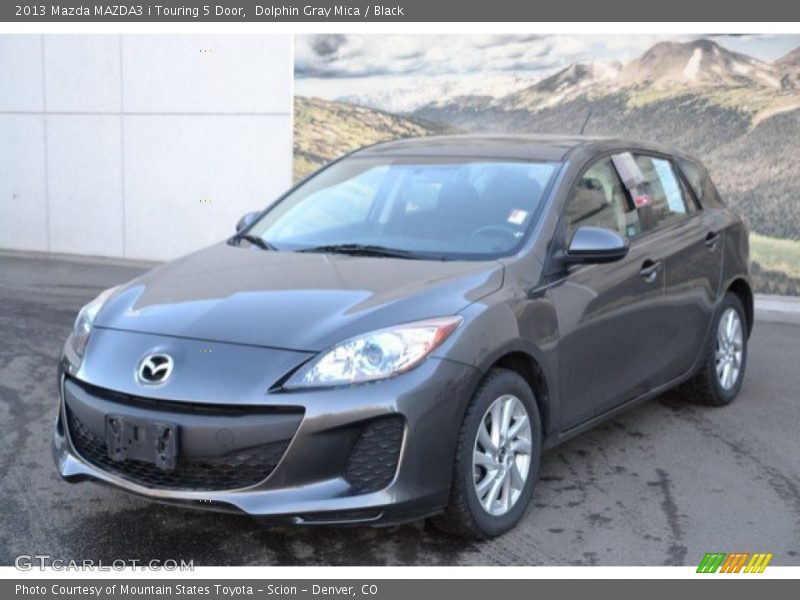 Dolphin Gray Mica / Black 2013 Mazda MAZDA3 i Touring 5 Door