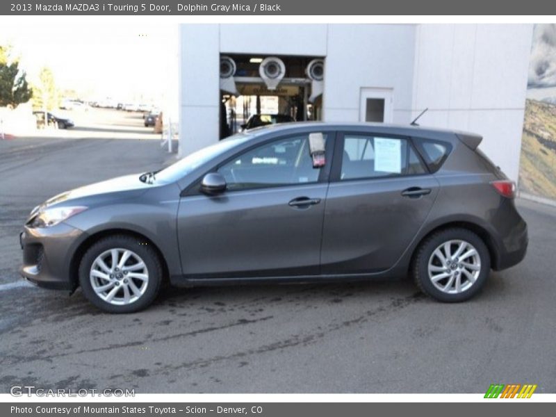 Dolphin Gray Mica / Black 2013 Mazda MAZDA3 i Touring 5 Door
